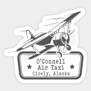 O'Connell Air Taxi Northern Exposure Cicely Alaska Sticker